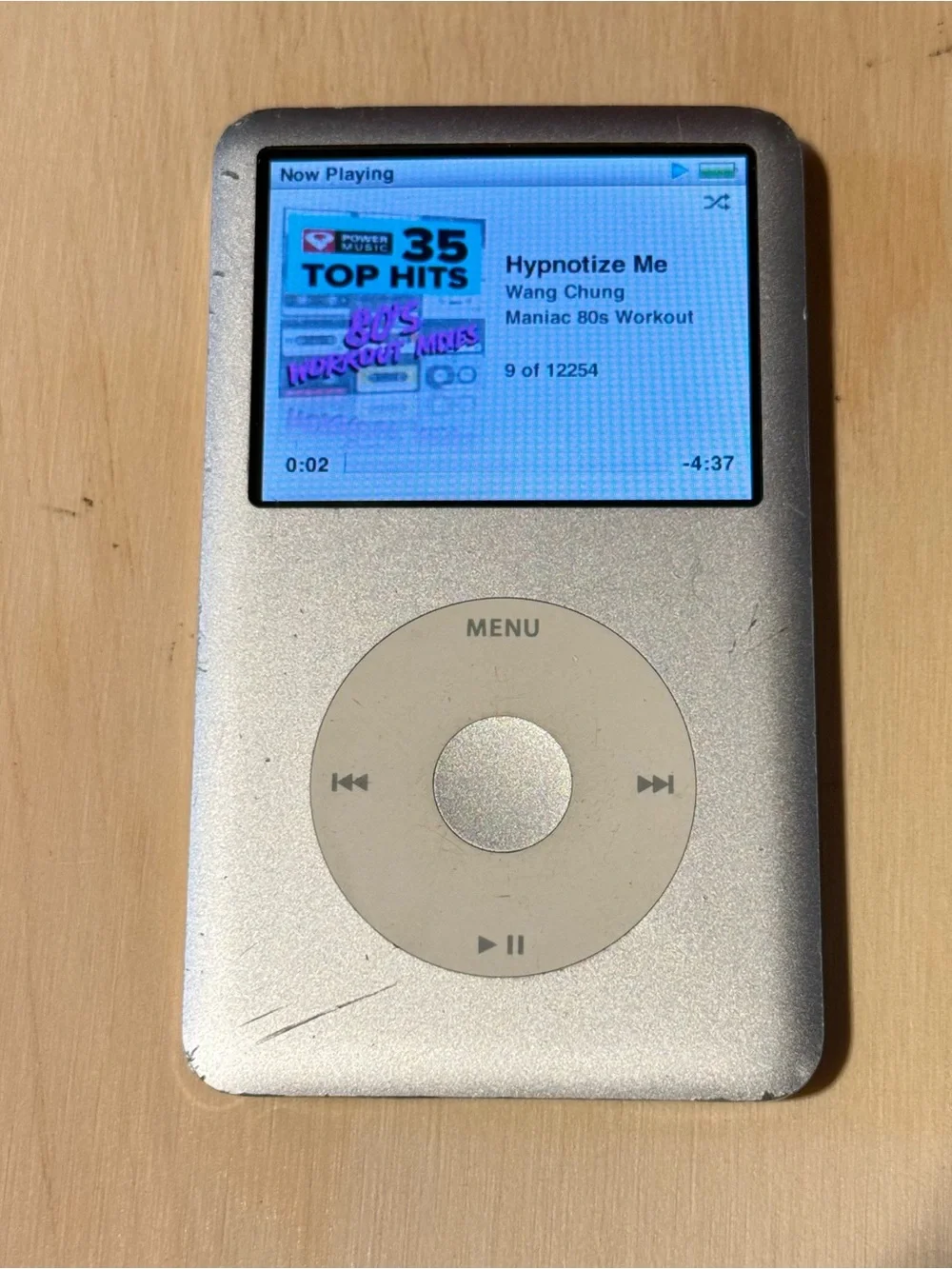 iPod Model:A1238 6thGEN 80GB Silver Tested Good w/12254-Song-Charg Read Info Blw